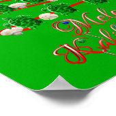 Mele Kalikimaka Sea Turtles Poster (Ecke)