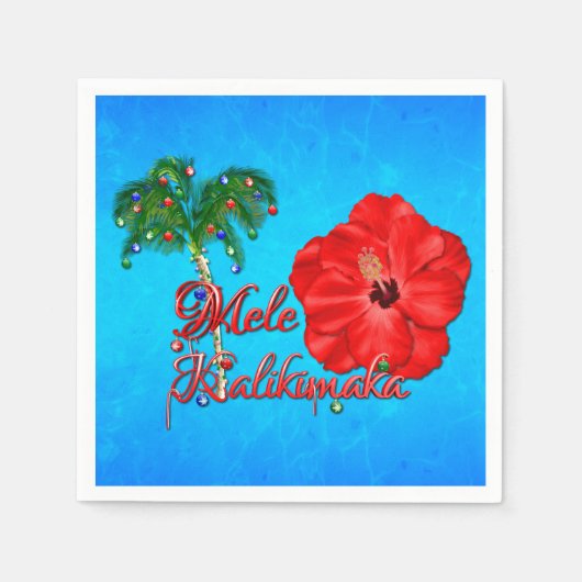 Mele Kalikimaka Serviette (Vorderseite)