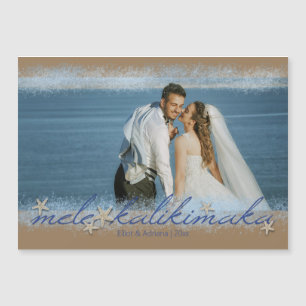 Mele Kalikimaka Starfish Magnetic Foto Card Magnetkarte