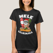 Mele Kalikimaka Surfing Weihnachten im Juli T-Shirt (Vorderseite)