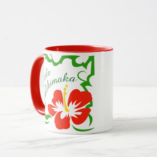 Mele Kalikimaka Tasse (Vorderseite Links)