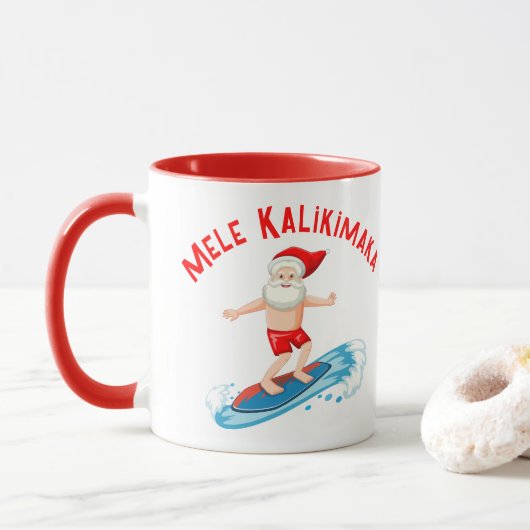 Mele Kalikimaka Tasse (Mit Donut)