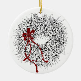 Mele Kalikimaka Ti Leaf Wreath Ornament