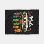 Mele Kalikimaka Trocal Christmas Flip Flop Fleecedecke (Vorderseite (Horizontal))