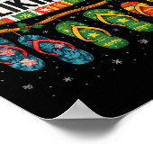 Mele Kalikimaka Trocal Christmas Flip Flop  Poster (Ecke)