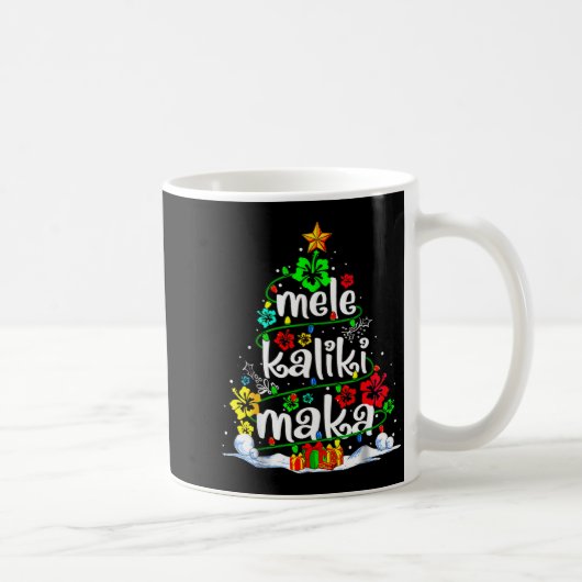 Mele Kalikimaka Trocal Christmas Hawaiian Santa Xm Kaffeetasse (Rechts)