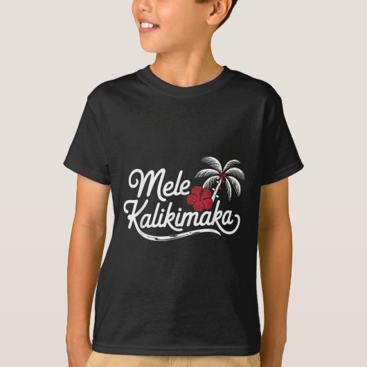 Mele Kalikimaka Trocal Christmas Hawaiian Xmas T-Shirt (Vorderseite)