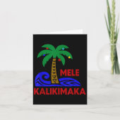 Mele Kalikimaka Trocal Holiday Palm Tree Xmas Hawa Karte (Vorderseite)