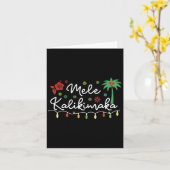 Mele Kalikimaka Trocal Holiday Palm Tree Xmas Hawa Karte (Gelbe Blume)