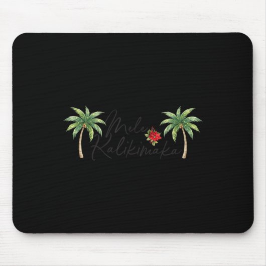 Mele Kalikimaka Trocal Holiday Palm Tree Xmas Hawa Mousepad (Vorne)