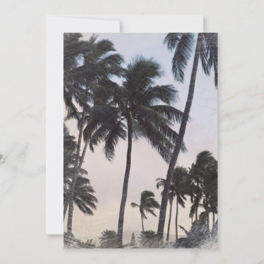 Mele Kalikimaka Tropical Beach Holiday Foto Card Einladung (Rückseite)