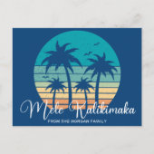 Mele Kalikimaka Tropical Beach Sunset Weihnachten (Vorderseite)