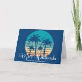 Mele Kalikimaka Tropical Beach Sunset Weihnachten (Vorderseite)