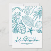 Mele Kalikimaka Tropical Christmas Feiertagskarte (Vorderseite)