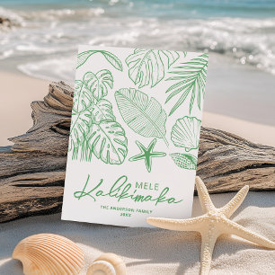 Mele Kalikimaka Tropical Christmas Feiertagskarte