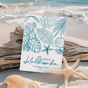 Mele Kalikimaka Tropical Christmas Feiertagskarte