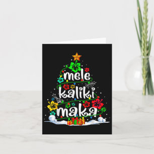 Mele Kalikimaka Tropical Christmas Hawaiian Santa Karte