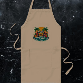 Mele Kalikimaka Tropical Christmas Lange Schürze