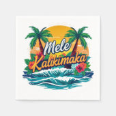 Mele Kalikimaka Tropical Christmas Serviette (Vorderseite)