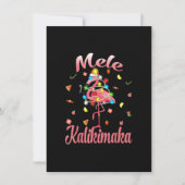 Mele Kalikimaka Tropical Hawaiian Christmas Flamin Einladung (Vorderseite)