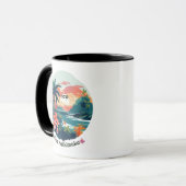 Mele Kalikimaka Tropical Island 2023 Label Tasse (Vorderseite Links)