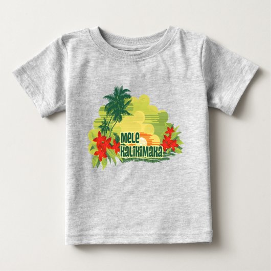 Mele Kalikimaka Tropical Island Hawaiian Weihnacht Baby T-shirt (Vorderseite)