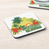 Mele Kalikimaka Tropical Island Hawaiian Weihnacht Untersetzer (Linke Seite)