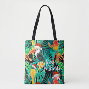 Mele Kalikimaka Tropical Jungle Birds Beach Tasche