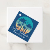 Mele Kalikimaka Tropical Sunset Christmas Party Geschenkanhänger (Beispiel)