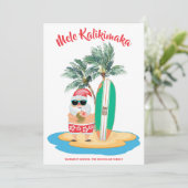 Mele Kalikimaka Tropical Surfing Weihnachten (Stehend Vorderseite)