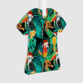 Mele Kalikimaka Tropische Jungle Birds Ornament (Vorderseite)