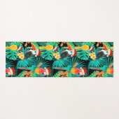Mele Kalikimaka Tropische Jungle Birds Reversible Yogamatte (Vorderseite (Horizontal))