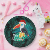 Mele Kalikimaka Tropische Jungle-Vögel Pappteller (Party)
