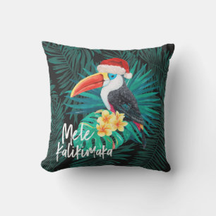Mele Kalikimaka Tropischer Jungle Birds Palms Kissen