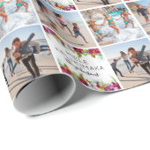 Mele Kalikimaka tropisches Foto Geschenkpapier (Rolleneckpunkt)