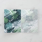 Mele Kalikimaka Tropisches geflochtenes Foto Feiertagskarte (Innenseite)