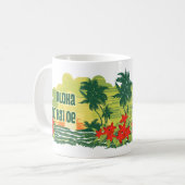Mele Kalikimaka tropisches Kaffeetasse (Vorderseite Links)