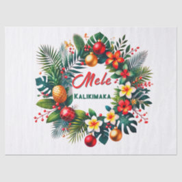 Mele Kalikimaka -Tropisches Weihnachten Seidenpapier
