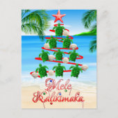 Mele Kalikimaka Turtles Postkarte (Vorderseite)