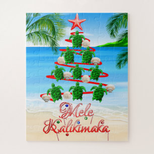 Mele Kalikimaka Turtles Puzzle