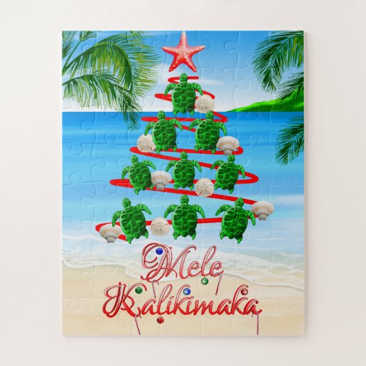Mele Kalikimaka Turtles Puzzle (Vertikal)
