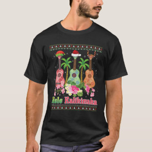 Mele Kalikimaka Ukulele Guitar Mery Christmas Swea T-Shirt