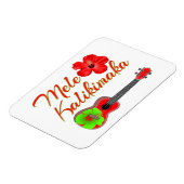 Mele Kalikimaka Ukulele Magnet (Linke Seite)