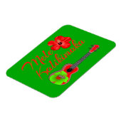 Mele Kalikimaka Ukulele Magnet (Linke Seite)