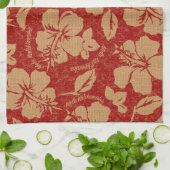 Mele Kalikimaka Vintager Pareau Küchentuch (Gefaltet)