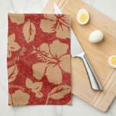 Mele Kalikimaka Vintager Pareau Küchentuch (Viertel Falte)