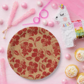 Mele Kalikimaka Vintager Pareau Pappteller (Party)