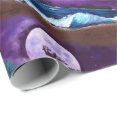 Mele Kalikimaka vom Weihnachtswrapping am Strand Geschenkpapier (Rolleneckpunkt)