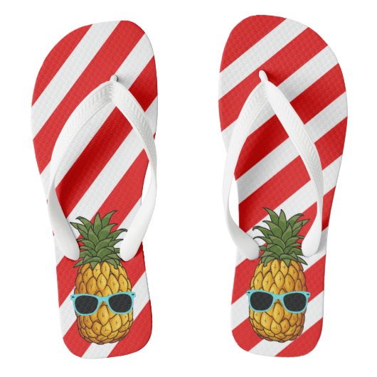 Mele Kalikimaka Weihnachten im Juli Ananas 2021 Badesandalen (Fußbett)