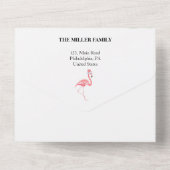 mele kalikimaka Weihnachten verschmolzen Foto Card All In One Einladung (Rückseite)